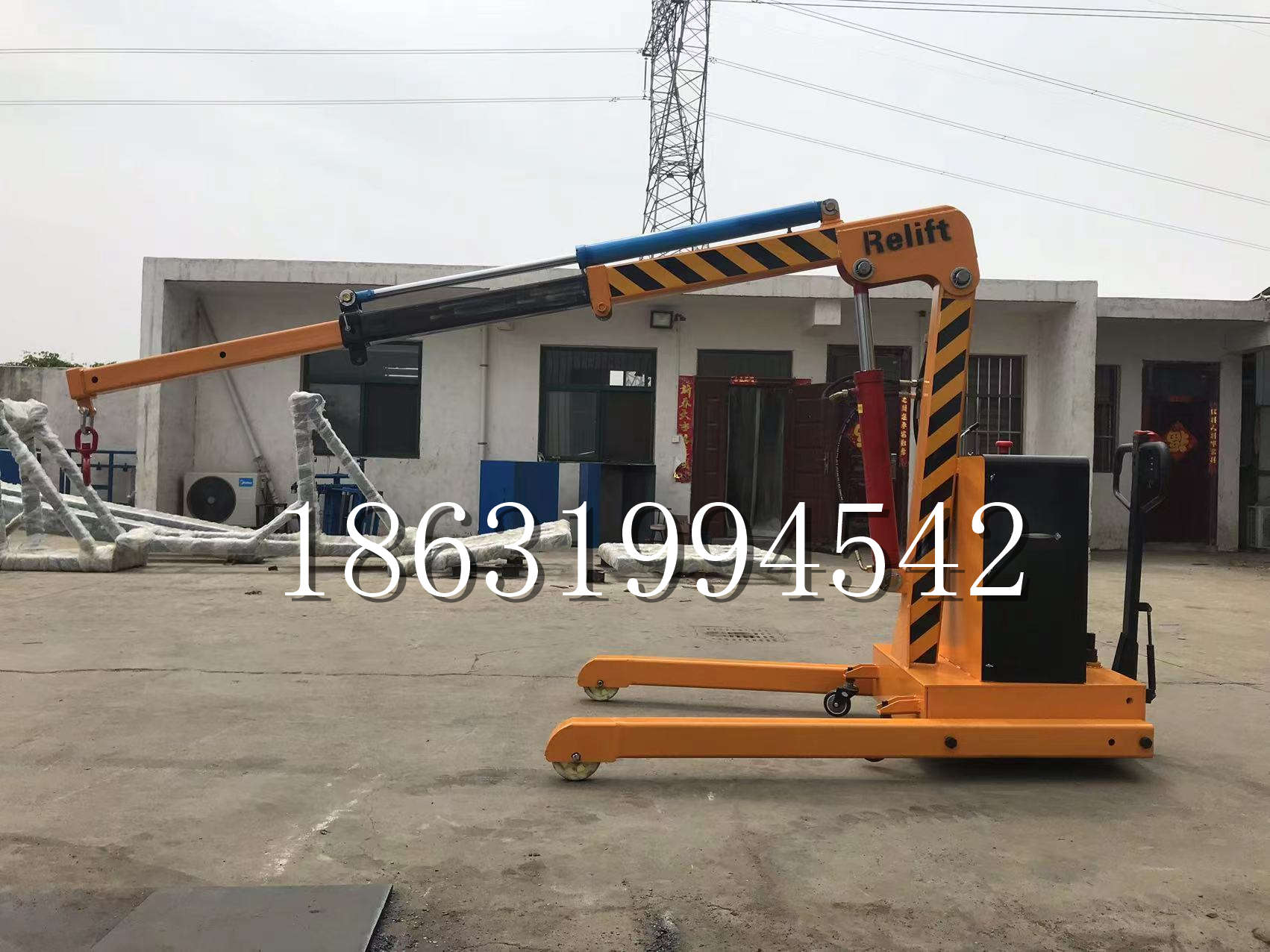 行唐县久征定做3吨三轮随车吊 农用园林绿化移树吊 平板工程用小吊机